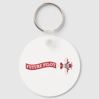 Future Pilot - Plane with Banner Key Ring