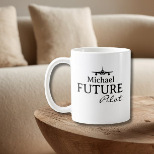 Future Pilot Student Pilot Aviator Simple Custom  Coffee Mug