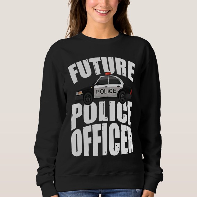 Future Police Officer Blue Line Sweatshirt (Front)