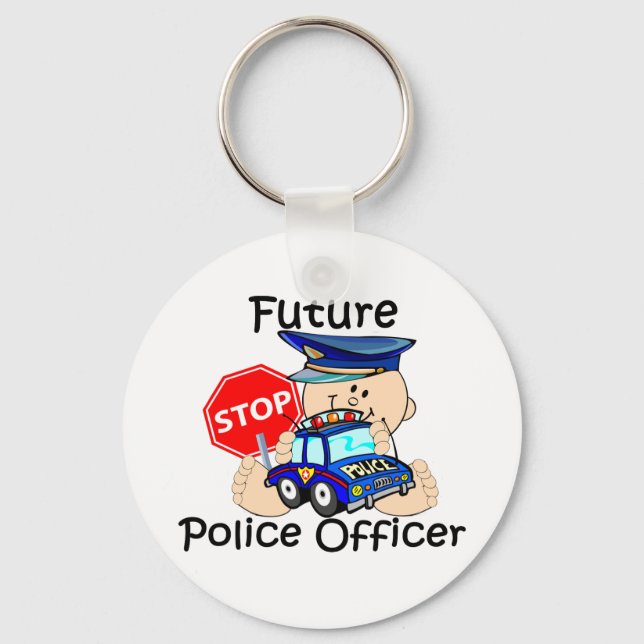 Future Police Officer Key Ring (Front)