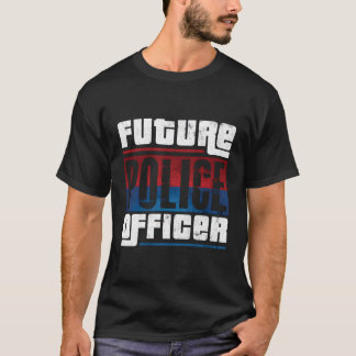 Future Police Officer Policeman Funny Cop Gift Aca T-Shirt