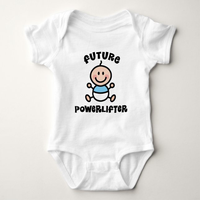 Future Powerlifter Baby Gift Baby Bodysuit (Front)
