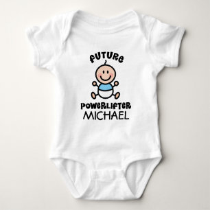 Future Powerlifter Personalised Baby Shirt