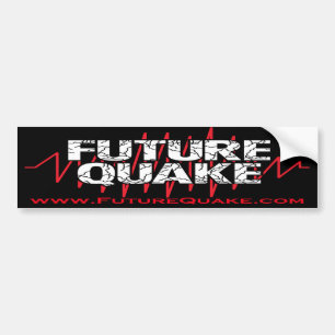 Future Quake Bumper Sticker With Website