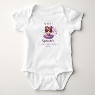 Future Quinceañera Baby Outfit – Lilac Purple Gift Bodysuit