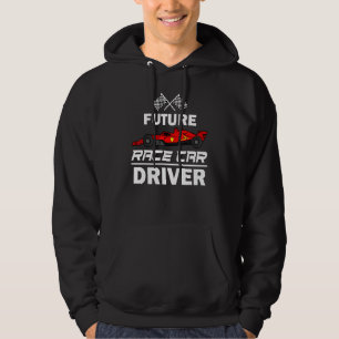 Future Race Car Driver For Kids Racing Boys Girls Hoodie