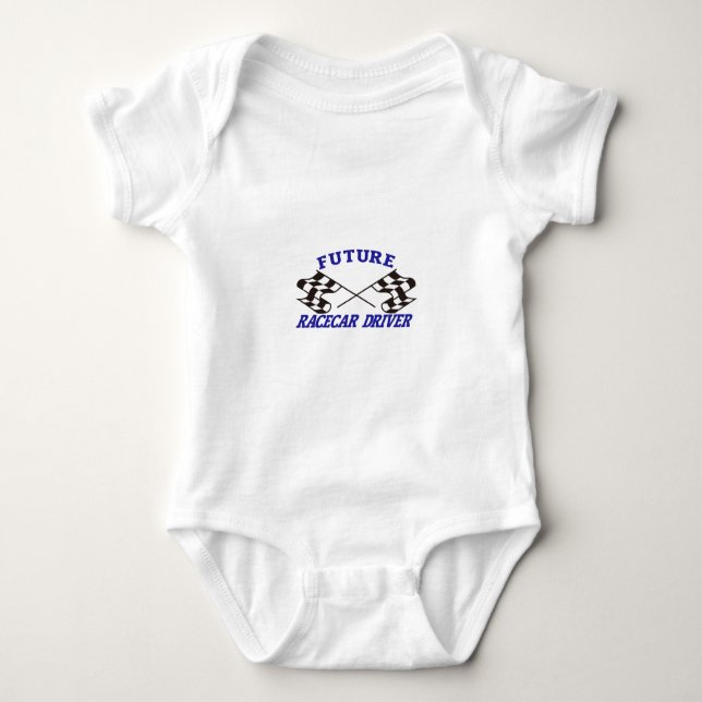 Future Racecar Driver Baby Bodysuit (Front)