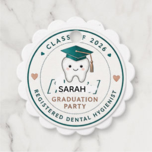 Future RDH Graduation Favour tage Dental Hygie Tags