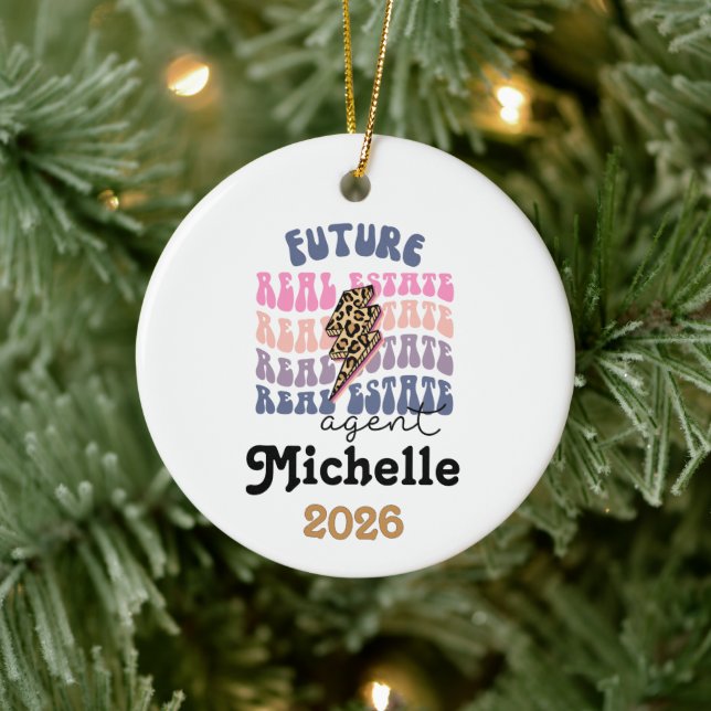 Future Real Estate Agent Ceramic Ornament (Tree)
