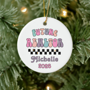 Future Realtor Ceramic Ornament