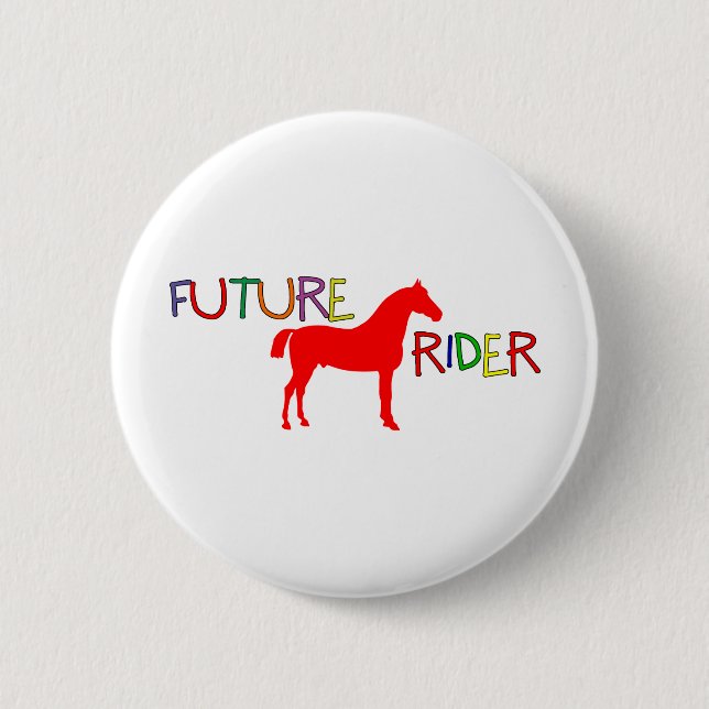 Future Rider 6 Cm Round Badge (Front)