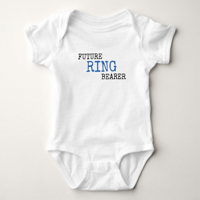 Future Ring Bearer Wedding Baby Bodysuit (Front)