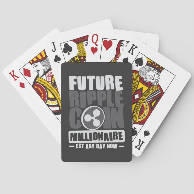 Future RIPPLE Coin Millionaire Playing Cards (Back)
