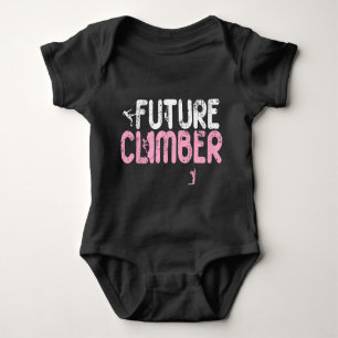 Future Rock Climber Climbing Baby Girl Kid Newborn Baby Bodysuit