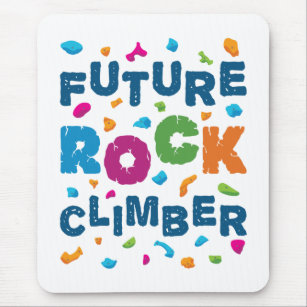 Future Rock Climber Climbing Bouldering Mouse Pad