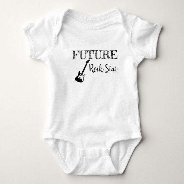 Future Rock Star Baby Bodysuit (Front)
