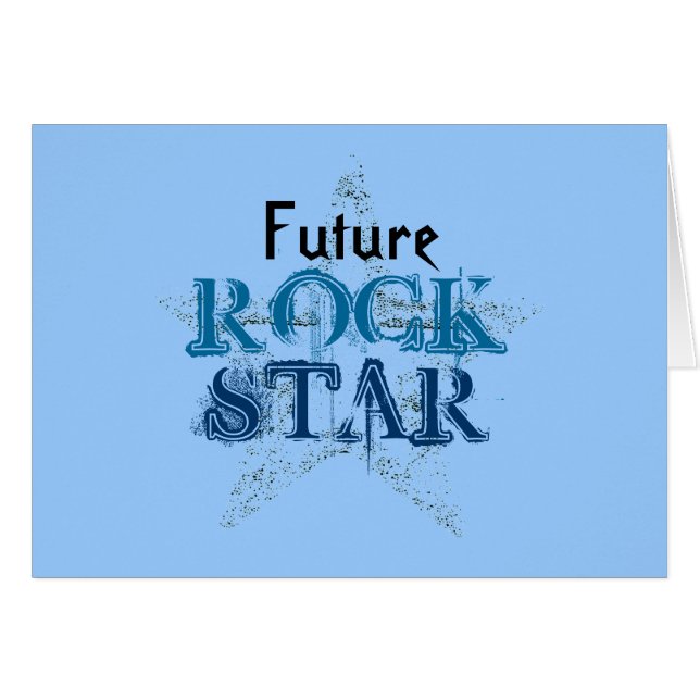 Future Rock Star Baby Boy Cards (Front Horizontal)