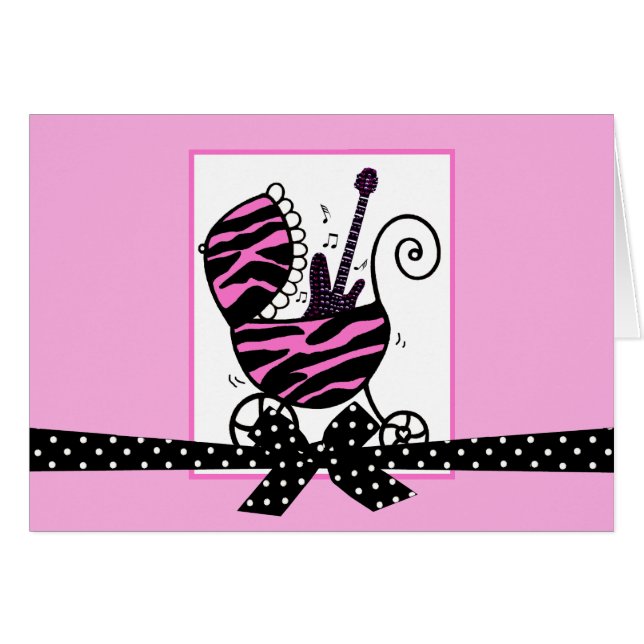 FUTURE ROCK STAR Baby Girl Cards (Front Horizontal)