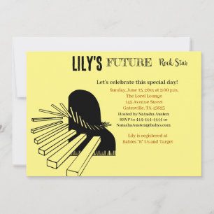 Future Rock Star Baby Shower Invitation