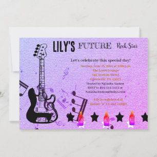 Future Rock Star Baby Shower Invitation