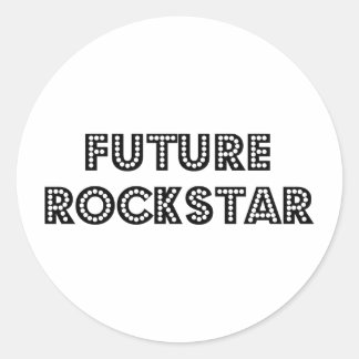 Future Rock Star Classic Round Sticker