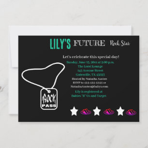 Future Rocker Baby Shower Invitation