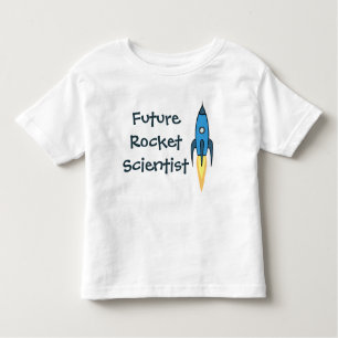 Future Rocket Scientist Blue Outer Space Funny Boy Toddler T-Shirt