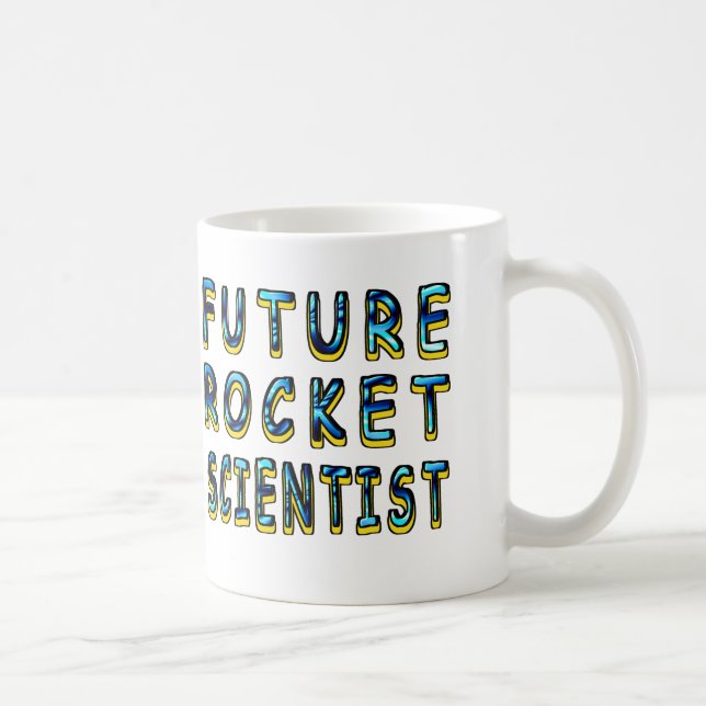 Future Rocket Scientist In 3D Coffee Mug (Right)