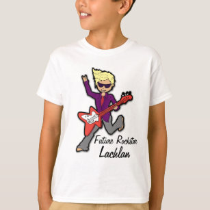 Future rockstar named boys blonde t-shirt
