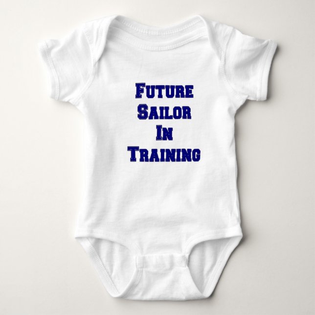 Future Sailor In Training Baby Bodysuit (Front)