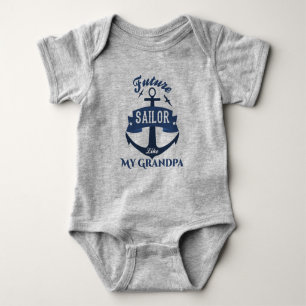 Future sailor Like My grandpa, Baby Bodysuit