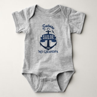 Future sailor Like My grandpa, Baby Bodysuit