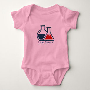 Future Scientist Beakers Design Baby Clothing Baby Bodysuit