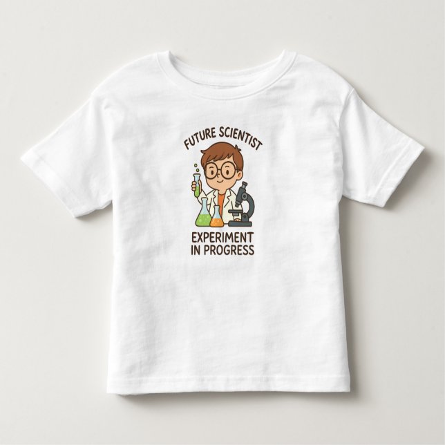Future Scientist – Experiment in Progress Toddler T-Shirt (Front)