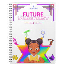 Future Scientist Inspirational Notebook (girl)