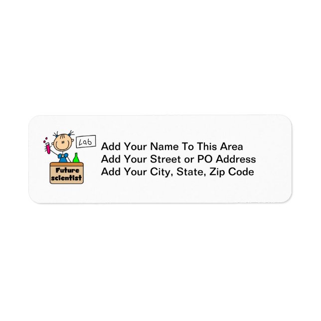 Future Scientist Return Address Label (Front)