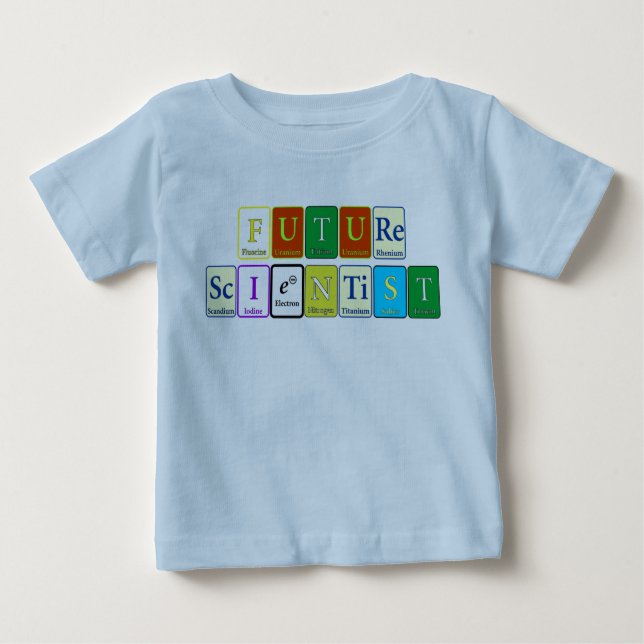 Future Scientist Romper Baby T-Shirt (Front)