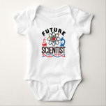 Future Scientist Science Lover STEM Baby Bodysuit<br><div class="desc">Future scientist design for chemistry,  physics or biology student. Perfect STEM design for anyone who wants to be a chemist,  physicist or biologist.   Future scientist novelty design features graphics of atom,  microscope,  beaker and DNA. Great to wear to science fair or science camp.</div>