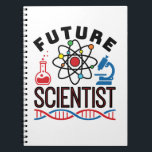 Future Scientist Science Lover STEM Notebook<br><div class="desc">Future scientist design for chemistry,  physics or biology student. Perfect STEM design for anyone who wants to be a chemist,  physicist or biologist.   Future scientist novelty design features graphics of atom,  microscope,  beaker and DNA. Great to wear to science fair or science camp.</div>