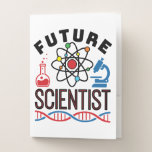 Future Scientist Science Lover STEM Pocket Folder<br><div class="desc">Future scientist design for chemistry,  physics or biology student. Perfect STEM design for anyone who wants to be a chemist,  physicist or biologist.   Future scientist novelty design features graphics of atom,  microscope,  beaker and DNA. Great to wear to science fair or science camp.</div>