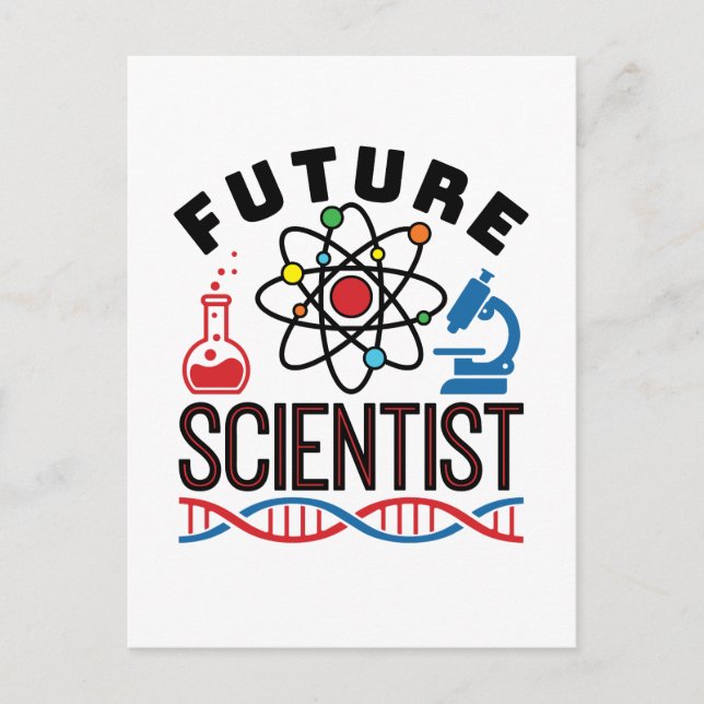 Future Scientist Science Lover STEM Postcard (Front)