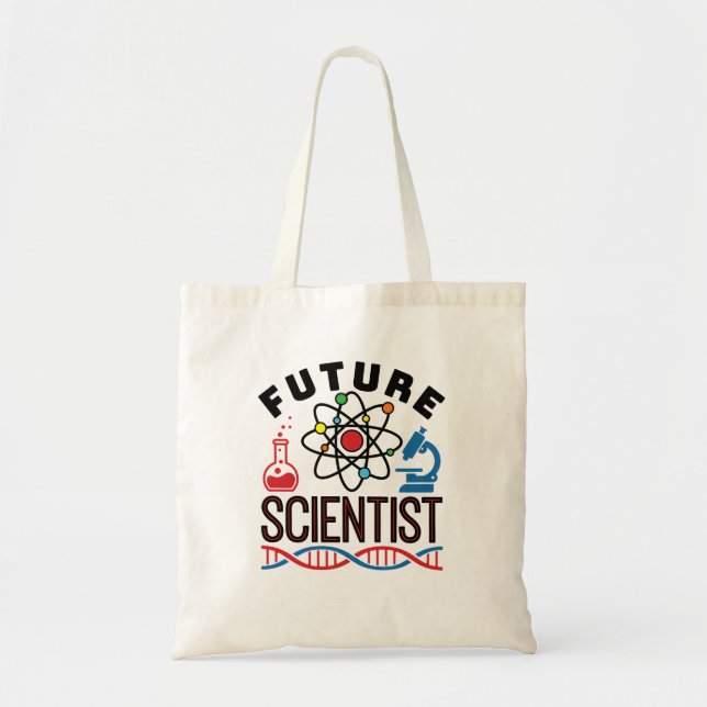 Future Scientist Science Lover STEM Tote Bag (Front)