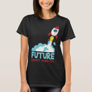 Future Scientist Science Rocket Ship Kids Astrona T-Shirt