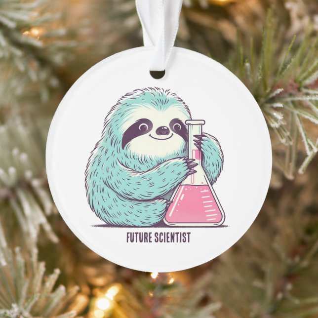 Future Scientist Sloth  Ornament (Tree)