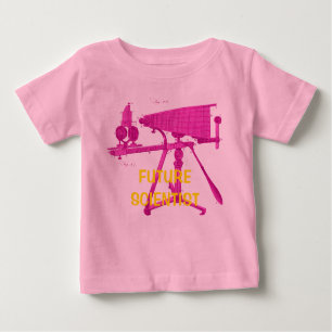 FUTURE SCIENTISTS 18TH CENTURY MICROSCOPE BABY T-Shirt