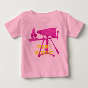 FUTURE SCIENTISTS 18TH CENTURY MICROSCOPE BABY T-Shirt