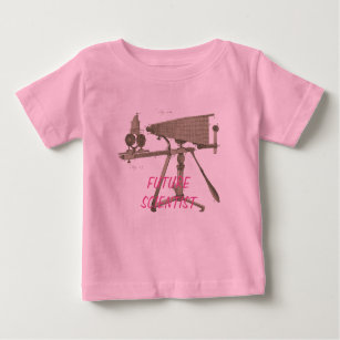 FUTURE SCIENTISTS 18TH CENTURY MICROSCOPE BABY T-Shirt