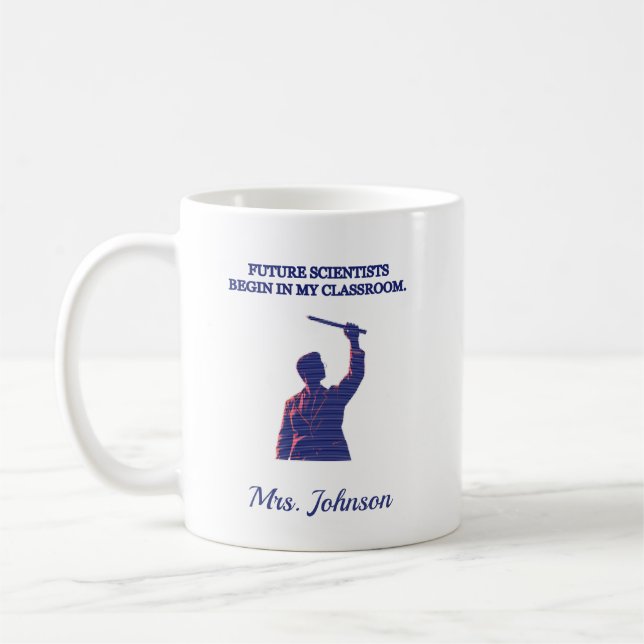 Future Scientists Classroom Educator STEM Design Coffee Mug (Left)