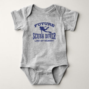 Future Scuba Diver Like My Mummy Baby Bodysuit