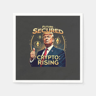 Future Secured Crypto Rising Trump Inaguration Day Napkin